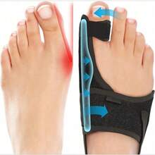For Women & Men (2 Pack) Hammer Toe Straightener, Bunion Relief, Big Toe Separator, Adjustable Day & Night Support, Comfortable, One Size Fits All - 1Pair - View 2
