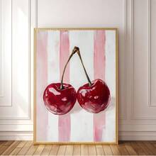 1 Peça, Arte de Parede em Tela, Arte de Parede Emoldurada, Arte de Parede com Tema de Cereja, Decoração de Cozinha Vintage Vermelho Fruta, Pôster de Arte Pop de Cereja, Decoração de Sala de Jantar de Verão Vintage, Arte de Parede de Estilo Fazenda Doce, Pôster de Estilo Preppy, Decoração de Apartamento, Decoração de Quarto de Menina Rosa, Decoração Inspirada em Dopamina, Decoração de Quarto de Estudante, Decoração de Sala de Estar, Decoração de Banheiro, Decoração de Cozinha, Decoração de Sala de Jantar, Decoração de Quarto, Presentes, Presentes de Inauguração, Decoração de Escritório - cereja - Visão 9
