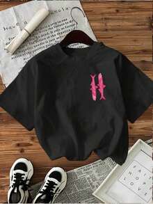 Women T-Shirts - 黑色 - 查看 2