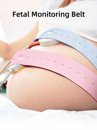 2pcs Reusable Fetal Monitoring Belt, Adjustable Button Design Size Freely Fit, Comfort CTG Strap For Pregnant Women Personal Hygiene Care