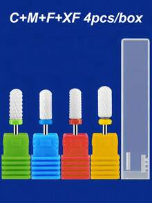 1/2/4/5PCS Professional Ceramic Tungsten Nail Drill Bit Milling Cutter For Manicure Pedicure Nail Files Buffer Nail Art Equipment Accessory Tools - Multicolor - View 11