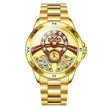 ONOLA 2026 New Men Automatic Mechanical Watch 30M Waterproof Stainless Steel Band Skeleton Business Gift - one-size - View 15