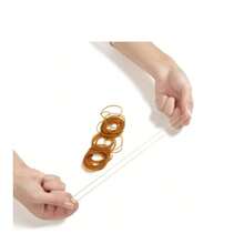 500/1000/2000pcs Natural Kraft Paper Bands, Rubber Bands, Rubber Rings, Diameter 32mm - Round - View 5