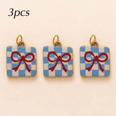 Bộ 3 mặt dây chuyền hình nơ mùa hè, kiểu dáng thanh lịch như váy ba lê, mạ vàng 18K PVD, chất liệu thép không gỉ, chống nước và mồ hôi, dùng để làm khuyên tai, vòng tay, dây chuyền, phụ kiện, thích hợp cho DIY, dây chuyền túi xách, móc khóa, phụ kiện trang sức DIY, trang sức nữ và phụ kiện trang sức quyến rũ.