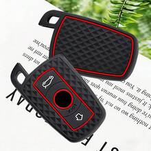 Bao đựng chìa khóa xe hơi bằng silicon mềm cao cấp dành cho BMW E60 E61 E70 E81 E87 E90 E91 E92 X1 X5 X3 1 3 5 6 Series Z4. - đen - Xem 1