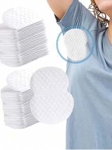 100/80/40/2pcs Set Disposable Non-Woven Sweat Pads, Minimalist White Absorbing Pads, Effective & Long-Lasting Sweat Protection, Invisible Sweat Absorber - One Size Fits All - View 13