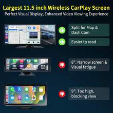 11.5INCH Double Din Car Stereo Wireless CarPlay Wireless Android Auto, Android 2+64G Touchscreen Car Radio Head Unit With Bluetooth 4.0, DSP, WiFi, HDCamera, Haudio - C8 - 查看 3