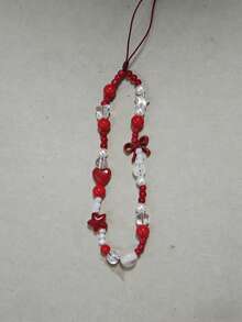 1 件亚克力蝴蝶结手机链，带 CCD 相机挂饰、钥匙扣、手机壳配件、手机挂绳，适合送给母亲、家人、朋友、生日、节日的手机挂饰礼物 - 彩色 - 查看 13