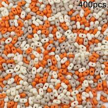 400顆彩色花生形壓克力珠，帶孔，DIY珠飾手工項鍊、手鍊配件材料 - DIY多色花生中孔珠 - 查看 12