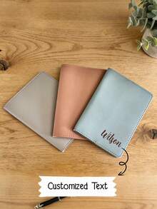 Personalized Passport Holder With Custom Name | Engraved Leather Travel Wallet – Perfect Travel Gift - one-size - View 1