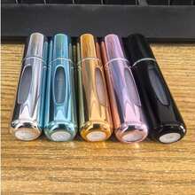 1/3/5/10/15/20个装便携式香水喷雾瓶 - 5毫升防漏铝合金喷雾器，适合旅行，易于补充 - 彩色 - 查看 10