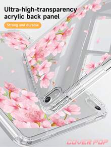 樱花图案平板电脑保护套，兼容 iPad Air 8 (M4) 2026 (11 英寸)/2026 (13 英寸)、9.7/10.2/10.5/10.9/12.9 英寸/iPad Pro 11/A16、第十代、Galaxy Tab S6 Lite 10.4 英寸、Kindle Paperwhite 第十二代 2024、Kindle（第十一代至 2024 版），柔软防震，支持智能睡眠/唤醒功能，Y 型折叠支架支持多角度观看，春季礼物之选。 - 彩色 - 查看 5