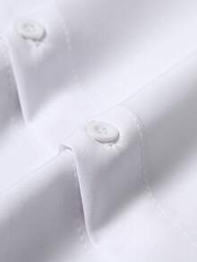 Men's Embroidered Short Sleeve Casual Shirt, Spring/Summer - White - View 4