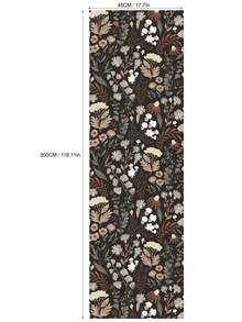 ihomeli Giấy dán tường tự dính Pretty Wild Mushy - Tranh dán tường đồng cỏ mộng mơ dịu nhẹ, giấy dán tường hoa văn phong cách Boho, giấy dán tường bóc dán có thể tháo rời - Nhiều màu - Xem 14