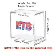 Estuche protector ETB de coleccionista, caja de exhibición apilable de acrílico con tapa magnética, resistente a los rayos UV de 8 mm + 5 mm de grosor premium - Estuche ETB (esquinas redondeadas) - Ver 2