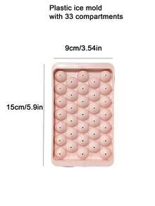 1个托盘,有25孔硅胶款和33孔塑料款可选。耐低温,经久耐用。适用于制作冰块、布丁和巧克力。可用于家庭、酒吧、户外露营、夏季派对等场合。易脱模托盘;巧克力模具;冰块、冰球;托盘;模具;新年;家居装饰;厨房;个性化礼品 - 彩色 - 查看 17