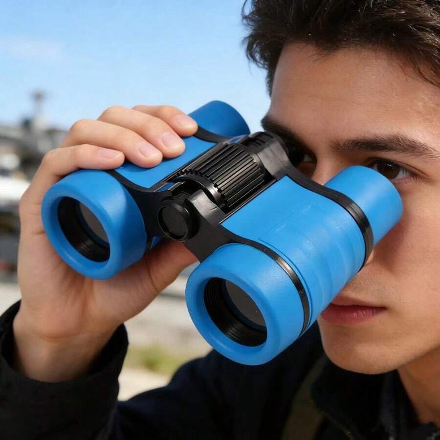 1pc Creative Binoculars, High Definition High Magnification Binoculars, Suitable For Students Outdoor Bird Watching - Multicolor - View 1