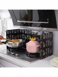 High-Temperature Aluminum Alloy Kitchen Splash Guard - Oil And Heat Resistant Stove Cover, Foldable Gas Stove Accessory, Decorative Kitchen Item, Easy Installation, Perfect Holiday Gift - Multicolor - View 6