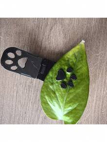 1个宠物爪印压花印章 | 独特的爪印印章工具，手工制作，适用于薄纸和树叶，浅灰色塑料材质，是宠物纪念礼品的理想之选，尺寸：3.35英寸*0.98英寸 - 多色的( - 查看 5