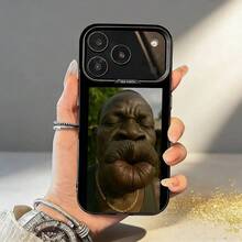 Funda para Teléfono C-Collection de A-Absurdly Funny Memes para iPhone 17, 16, 15, 14, 13, 12, 11, Pro, MAX, Blanca Mate, Resistente a Golpes - Negro - Ver 3