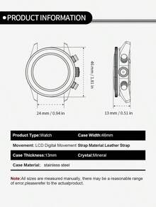 Fossil 石英计时男士腕表，黑色表盘，黑色皮表带，带三个小表盘，低调绅士风格，实用性强，商务休闲风，适合日常佩戴。FS5120 - 黑色 - 查看 6