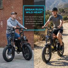 Adult Electric Bicycle, 20-Inch Wide Tires, 750W Motor, 48V 15Ah Battery, Top Speed 45-50 Km/H, Dual Suspension. - CS-M4/A - Xem 6