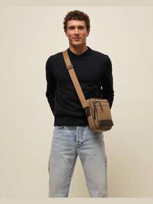 Misako Men Crossbody Bags - Brown - View 1