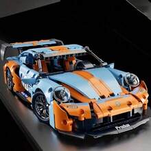 1300pcs Racing Car Building Block Set, Sports Car Model, MOC Building Blocks Toy Car, Home Decor, Adult Assembly Blocks Toy, Suitable For Collection, Perfect Gift For Enthusiasts, Birthday/Valentine's Day Gift - Multicolor - View 5