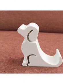 Suporte de Telefone em Formato de Cachorro, Design Criativo e Fofo, Adequado para Colocação Universal de Telefone na Mesa, Escolha de Presente do Comprador, Decoração Divertida para Casa, Acessórios de Mesa de Escritório, Suprimentos de Escritório, Acessórios de Escritório - Multicolorido - Visão 4
