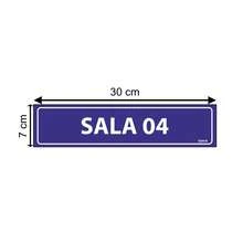 Placa De Sinalização Sala 04 30x7 Ecom IA - D-758 F9e - 1PC - Visão 3