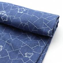 1 件预洗花纹格纹牛仔布 - 68.89x19.69 英寸（175x50 厘米），适用于 DIY 手工艺项目、帽子钱包制作、沙发套及其他手工制品、发饰材料。 - 預設 - 查看 1