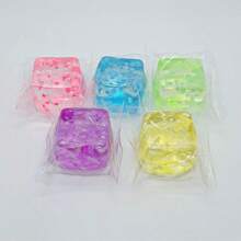4pcs/2pcs/1pc Snowflake Ice Squeezing Decompression Toy, Malt Squeezing TPR Material, Transparent Ice Cubes, High-Quality Slow Rebound Decompression Novelty Toy, Adult Decompression Squeezing Toy, Sensory Decompression Toy, Helping You Achieve The Best Relaxation Effect - Multicolor - View 8