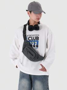 New Waterproof Large Capacity Men's Chest Bag, Casual Versatile Outdoor Waist Bag, Daily Commuter Bag, Men's Outdoor Bag - Multicolor - View 5
