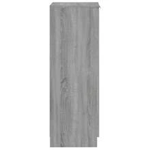 vidaXL Scarpiera, scaffale per scarpe, contenitore per scarpe, supporto per scarpe, contenitore per scarpe, cassapanca per scarpe, organizzatore per scarpe, mobiletto da ingresso, grigio, 30x35x100 cm, composito di legno - Grigio - Visualizzare 8