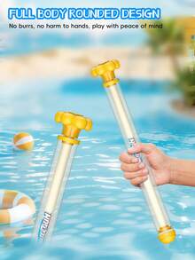 45cm (4pcs/1pc) Summer ABS Water Gun, Suitable For Swimming Pool Parties, Beach Games. Pull-Out Design, Large Water Tank, Applicable For Swimming Pools, Beaches, Lawns And Water Parks., Beach Essentials, Pool Float - Multicolor - View 9