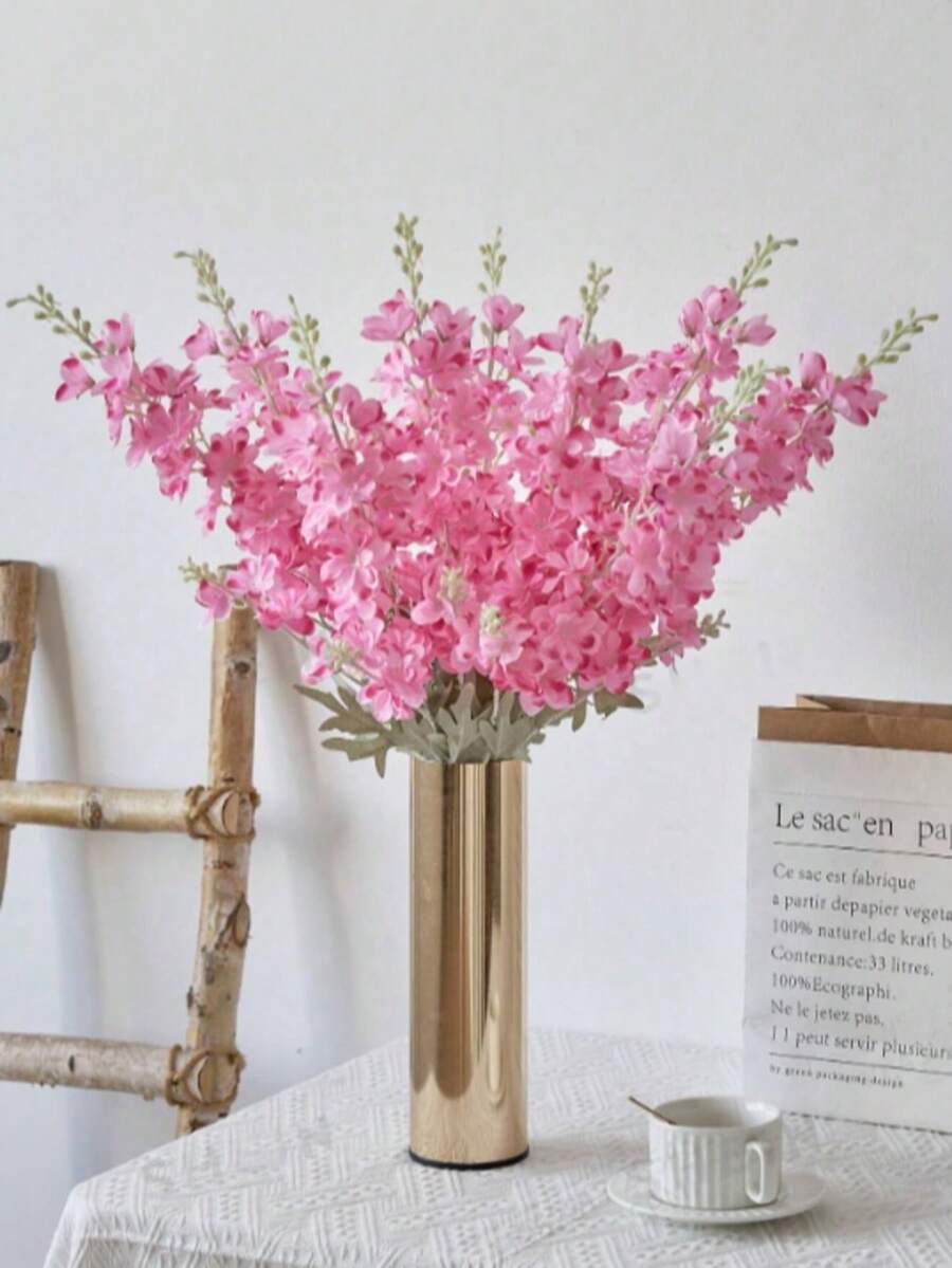 1 Peça Flor de Centáurea Artificial, Flor de Centáurea de Seda de 33 Polegadas, Flor Falsa de Haste Longa Realista, Adequada para Casa, Escritório, Jardim, Casamento, Decoração de Vaso, Dia dos Namorados, Presente, Aniversário, Formatura, Volta às Aulas, Decoração de Quarto, Materiais Escolares, Etc. - Melancia - Visão 1