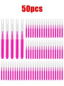 Bộ 200 cọ kẻ lông mày siêu nhỏ, cọ tạo hình lông mày có nắp đậy, cọ xoắn ốc, thích hợp để kẻ lông mày và lông mi, nâng và nhuộm lông mày và lông mi, dụng cụ hỗ trợ nối mi, cọ trang điểm mắt (200/100/50/20/5 chiếc) - Nhiều màu - Xem 15