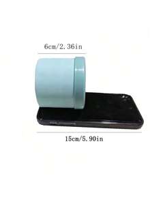 1个粉色硅胶便携式冰模，圆柱形3D冰块制作器，易脱模硅胶冰格，多层设计，简约桶形带盖，可重复使用，适用于家庭、酒吧、俱乐部和户外场所 - 彩色 - 查看 3