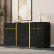 Buffets & Sideboards - Black + MDF + Particle Board - View 11