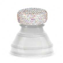 1pc Sparkling Beverage Dust Cover, Rhinestone Soda Can Sealing Lid, Flip-Top Drink Protector, Leak-Proof & Reusable - View 6
