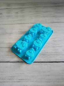 1个/2个/3个装 8孔绵羊造型巧克力模具，硅胶材质，适用于制作糖果、饼干、果冻、布丁和糕点，烘焙模具，烘焙工具，厨房小工具，厨房配件，母亲节礼物 - 1 pc - 查看 3