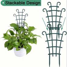 4/8/12 Pcs Stackable Planter Grid, Mini Indoor Plastic Trellis For Climbing Plants, DIY Planter Grid Rack - New Model - View 3