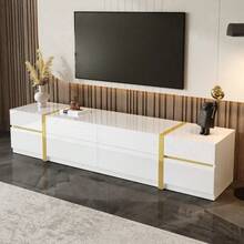 Television Stands & Entertainment Centers - White + MDF + Particle Board - View 10