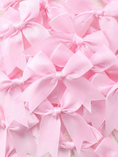 50个3.15英寸粉色礼品包装蝴蝶结，优雅美观，适用于礼品包装、派对装饰、婚礼装饰、生日礼物、节日礼物、DIY手工、婴儿派对、性别揭晓派对装饰。