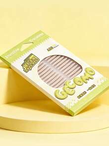 480pcs Natural Enlargement Breathable Mesh Olive-Shaped Invisible Double Eyelid Tape, Waterproof, Sweat-Proof, Matte, Non-Reflective, One-Time Shaping, Cosmetic Beauty Tool - Yellow - View 3