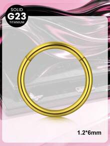 20G 18G 16G 14G Titanium Alloy Multicolor Nose Ring Nose Stud Nose Clip Nose Bone Cartilage Earring Nose Ring Nose Clip Nose Bone Earring Nose Ring Lip Ring Tattoo Piercing - Buckle - View 5