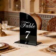 OUTANA Acrylic Detachable Table Number Plate, Minimalist Design, Suitable For Business Hotels, Birthday Parties, Restaurants, Meetings, Weddings, Exhibitions, Table Identification - BJ3063 - View 14