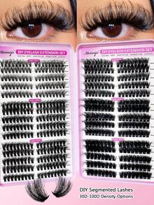 Cils Lashwhisper de style anime, doux et moelleux, longueurs mixtes de 8 à 16 mm. Cils 3D épais de style dessin animé "Misty", doux et moelleux pour extension de cils DIY, convient aux débutants - Multicolore - Voir 11