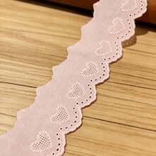 16Yards Cotton Eyelet Lace Trim 5cm Embroidered Scalloped Ribbon For DIY Sewing Craft Thick Lace Edge Fabric Decoration Clothes Upgrade - W - View 8