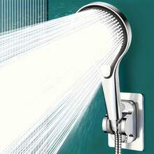 High Pressure Handheld Shower Head, 3 Spray Modes, Easy Installation, Water-Saving, Artistic Design, Enhance Bathroom Experience - Spiral Panel - View 3